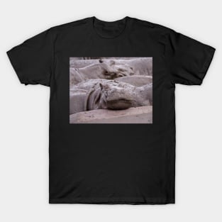 Wallowing Hippos (Serengeti) #1 T-Shirt
